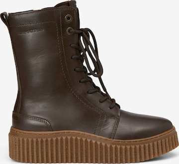 Bottes à lacets Marc O'Polo en marron : devant
