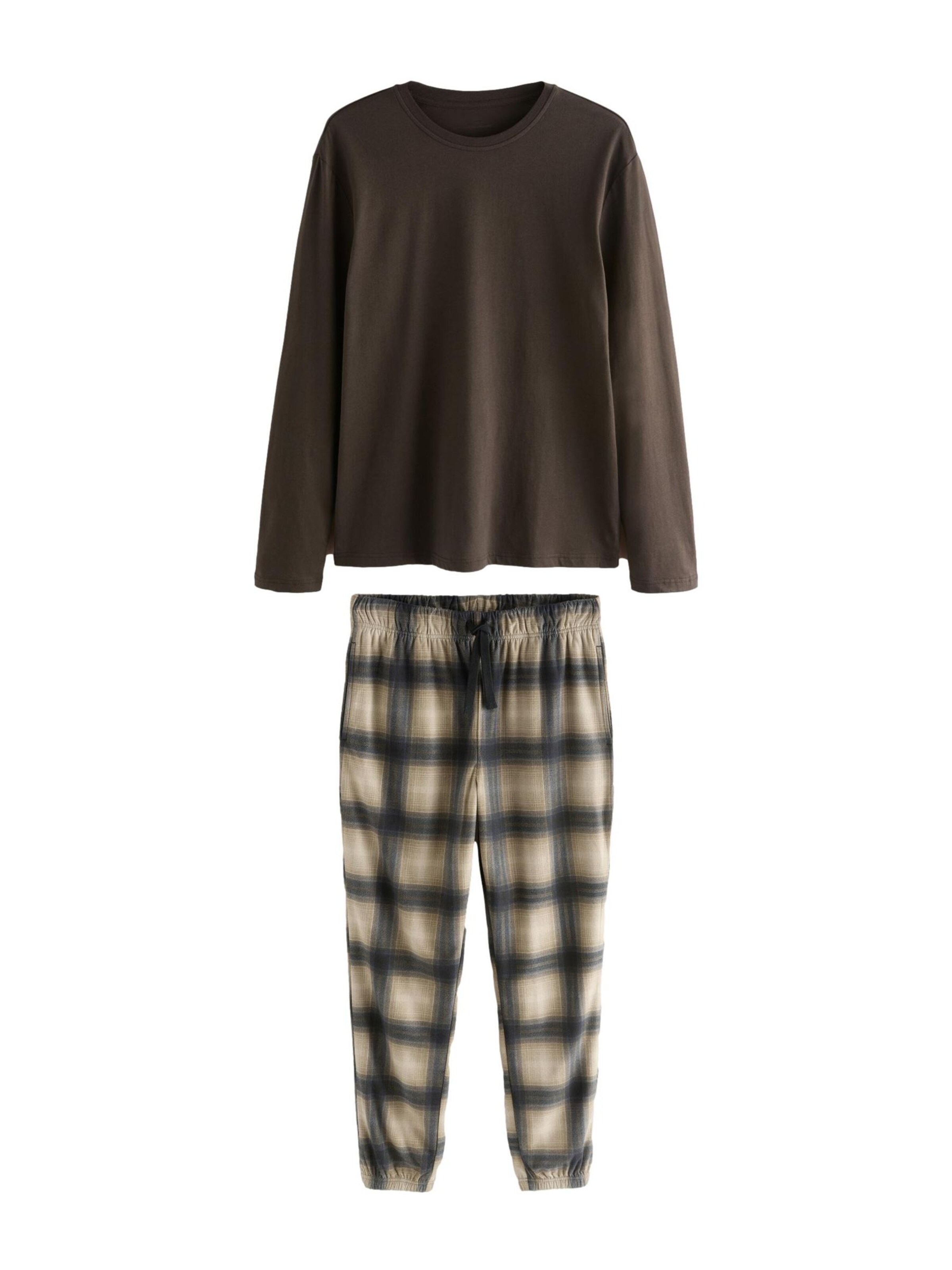 Next Pyjama in Braun: Vorderseite