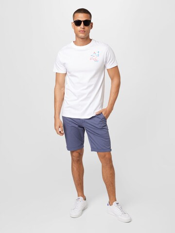 KnowledgeCotton Apparel Normální Chino kalhoty – modrá