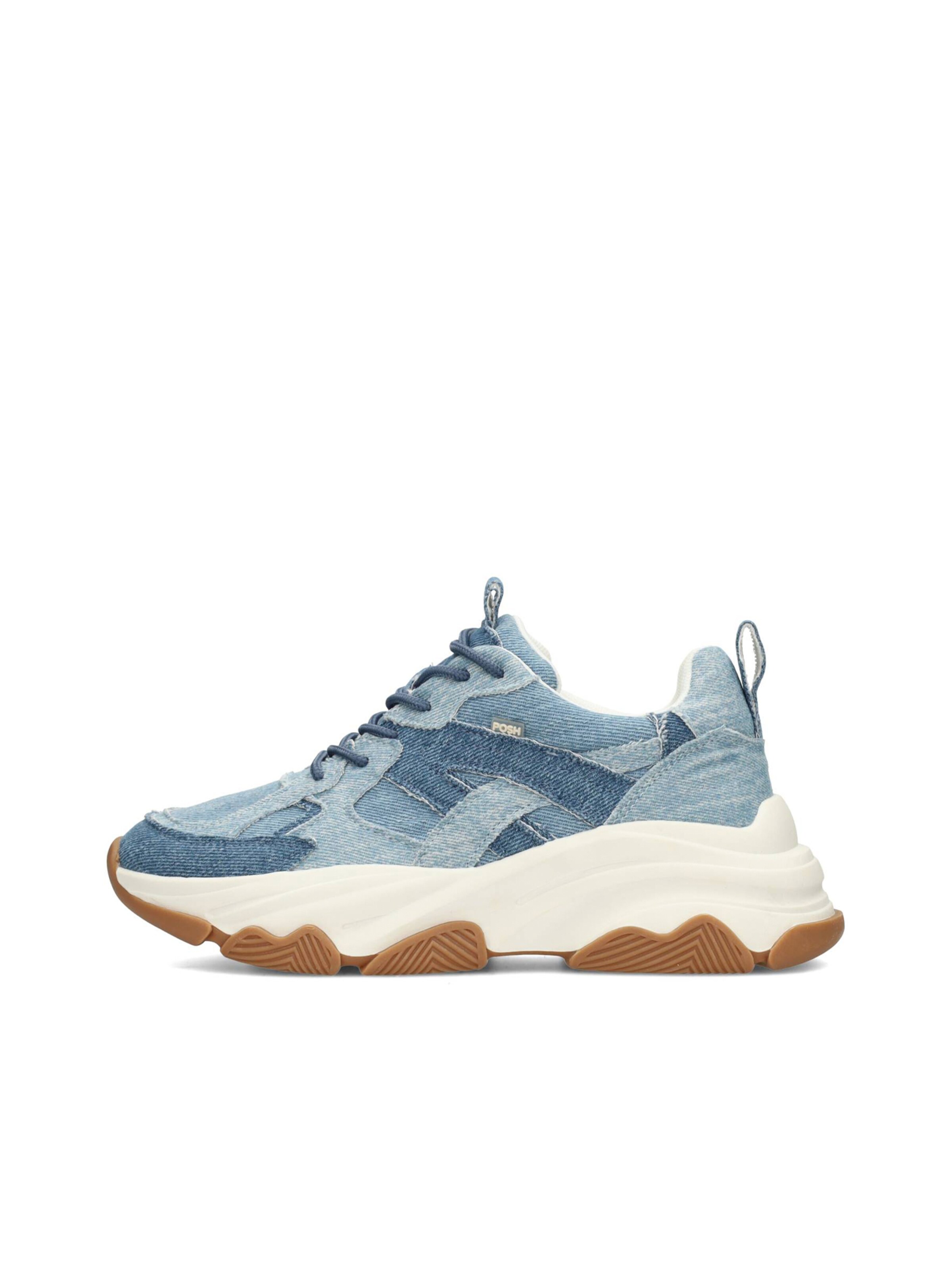 Baskets basses 'Gigi' POSH by Poelman en bleu : devant