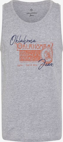 Oklahoma Jeans Shirt ' aus Jersey ' in Grey: front