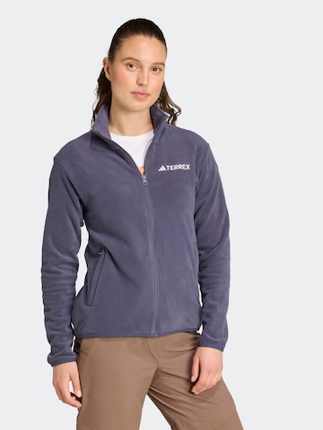 Veste en polaire fonctionnelle 'ESS' ADIDAS TERREX en bleu : devant