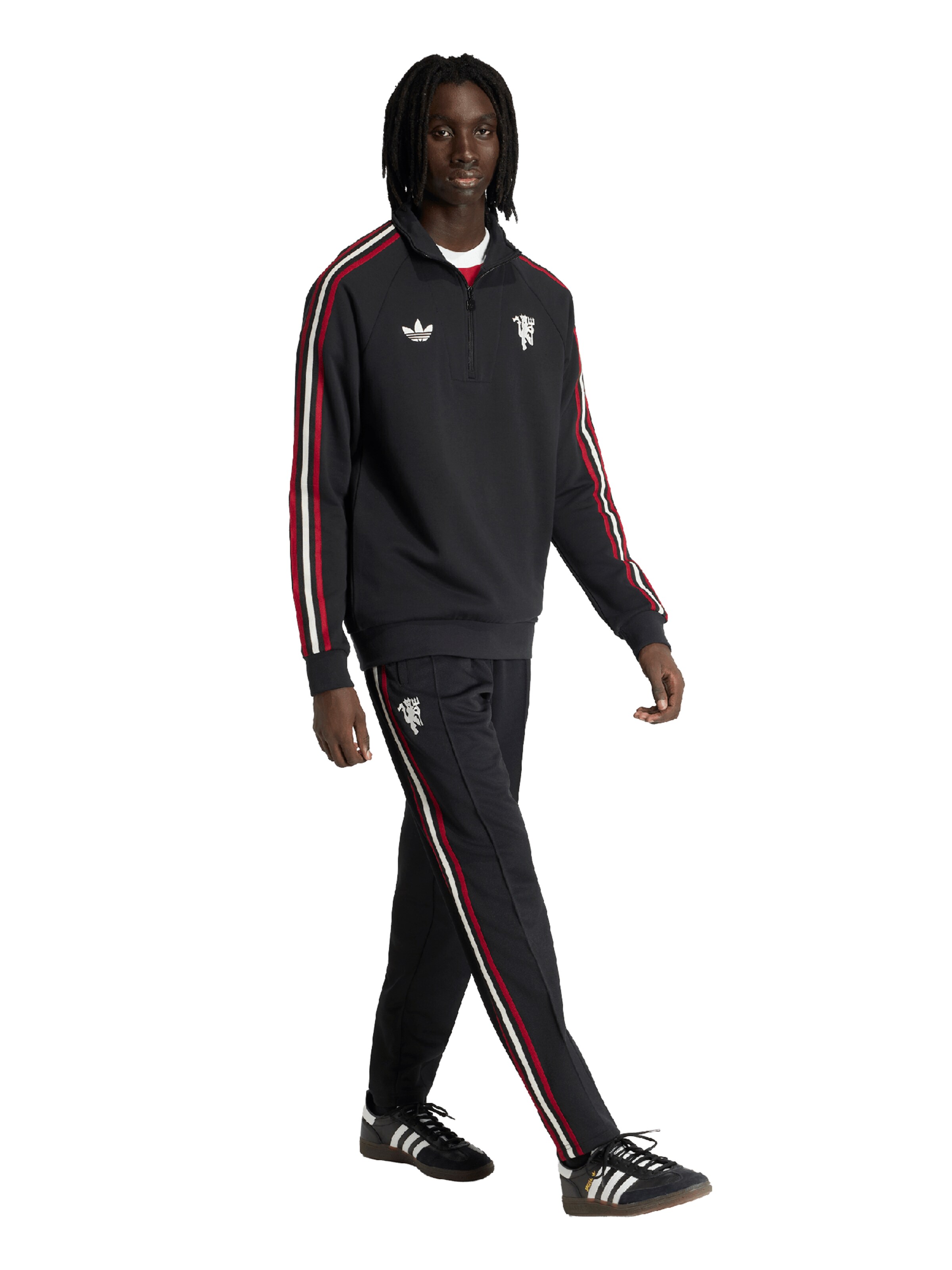 juoda ADIDAS PERFORMANCE Sportinio tipo megztinis 'MUFC'