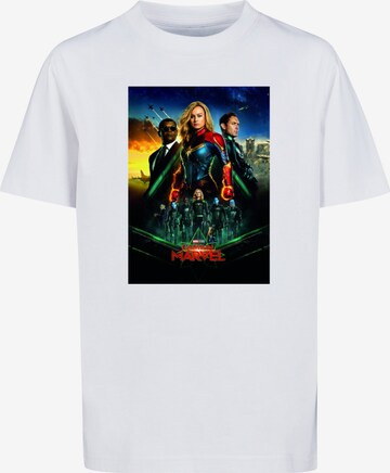 ABSOLUTE CULT Shirt 'Captain Marvel - Movie Starforce' in White: front