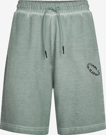 KARL LAGERFELD JEANS Loosefit Housut värissä vihreä: etupuoli
