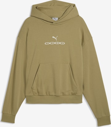 Sweat de sport PUMA en vert : devant