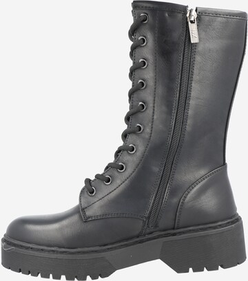 Xti Lace-Up Ankle Boots in Black