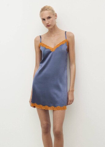 MANGO Negligée 'Jones' in Blau: Vorderseite