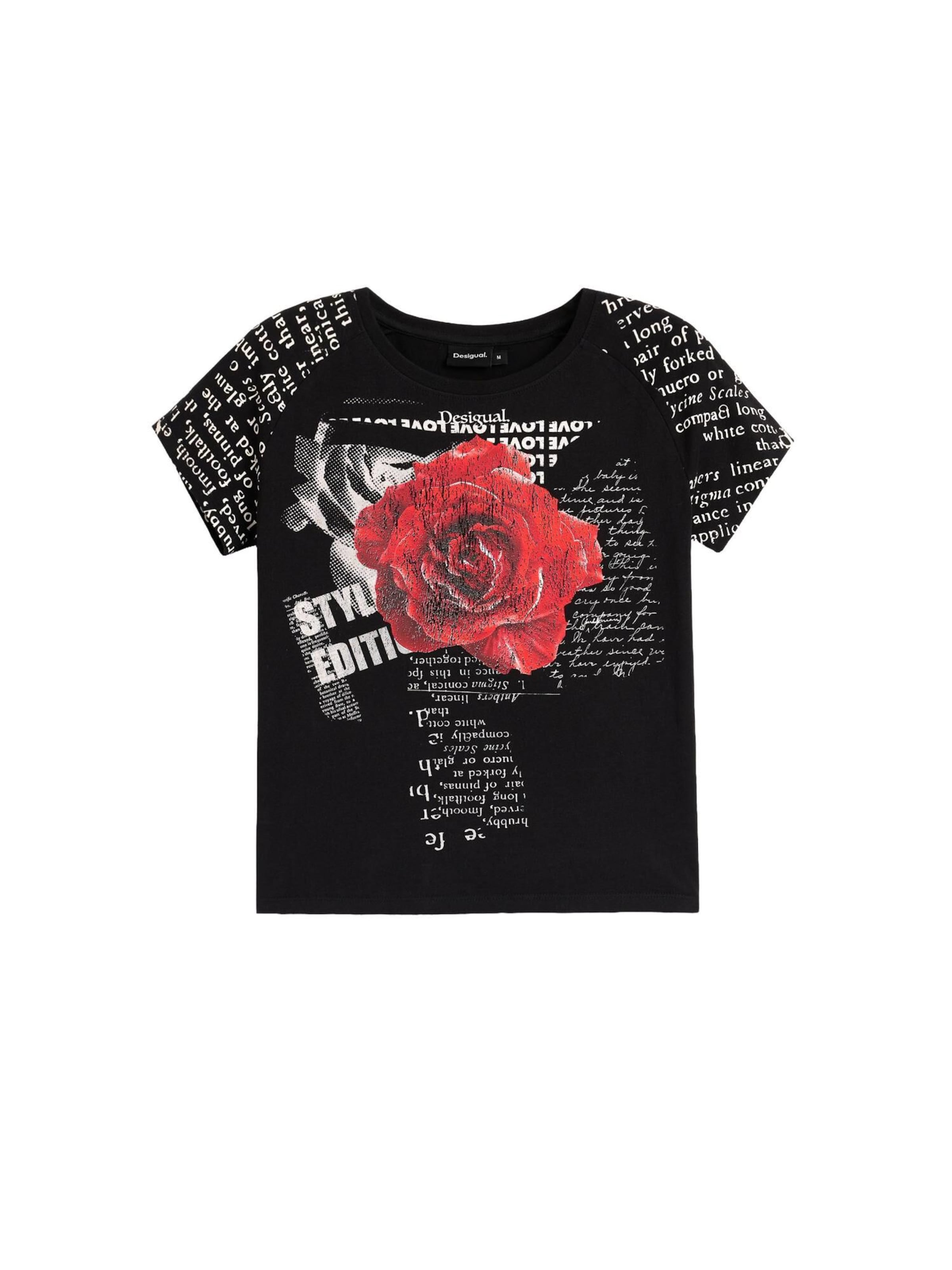 Desigual Футболка в Черный: спереди