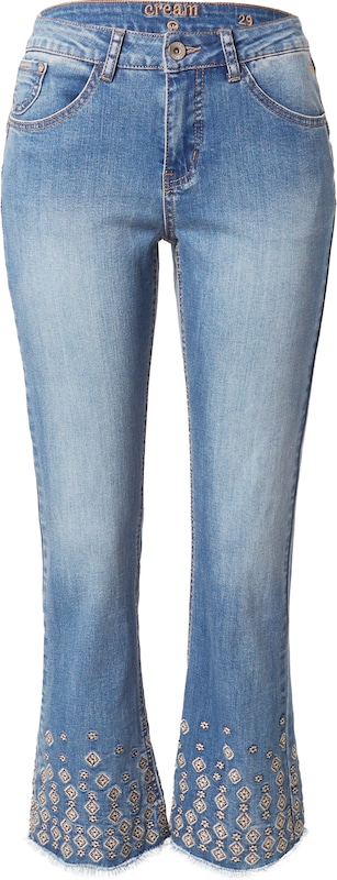 Cream Flared Jeans 'Rysha' in Blau