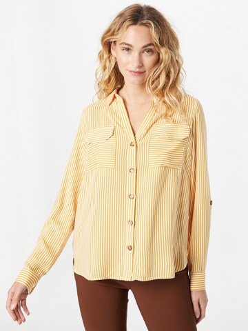 VERO MODA Blouse 'Bumpy' in Yellow: front