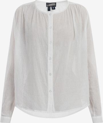 DreiMaster Vintage Blouse in Wit: voorkant