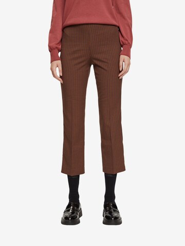 ESPRIT Regular Pants in Brown: front