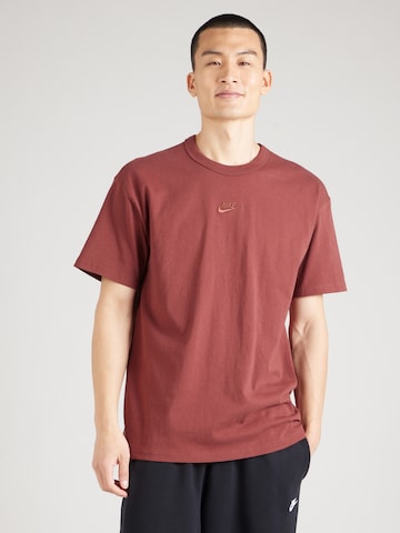 Nike Sportswear Shirt in Brown: front