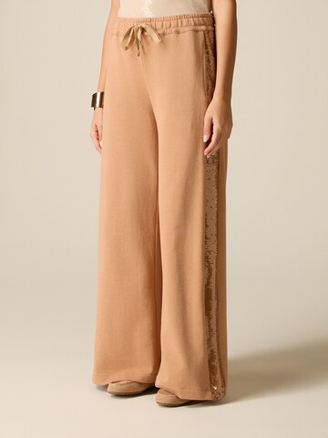 oltre - Ropa ancha Pantalón en marrón