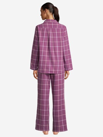 SEIDENSTICKER Pajama 'Classic Flanell' in Purple