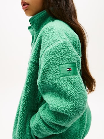 TOMMY HILFIGER Fleecová mikina – zelená