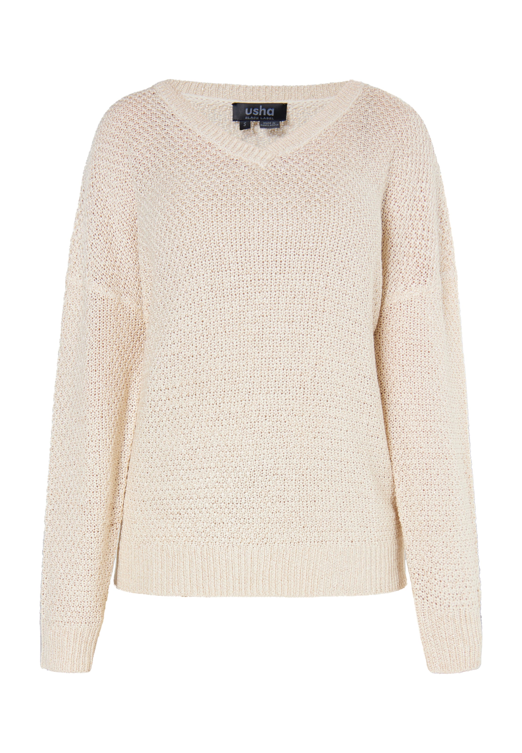 usha BLACK LABEL Svetr – béžová: přední strana
