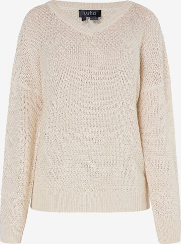 usha BLACK LABEL Pullover in Beige: predná strana