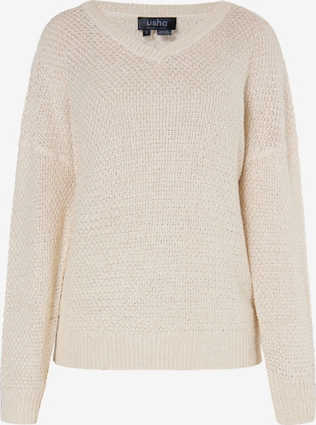 usha BLACK LABEL Sweater in Beige: front