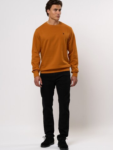 U.S. POLO ASSN. Trui 'Tais' in Oranje
