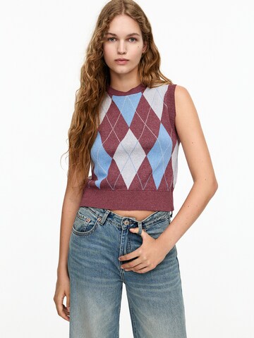 Pull-over Pull&Bear en rouge : devant