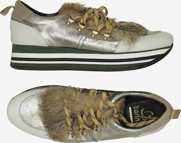 Kanna Sneaker 40 in Silber: Vorderseite