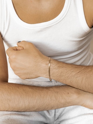 Hey Happiness - Pulsera 'Serpent Flat' en oro