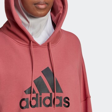 ADIDAS SPORTSWEAR Athletic Sweatshirt 'Future Icons Badge Of Sport' in Red