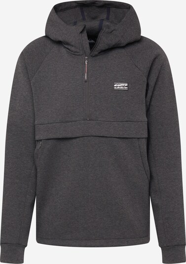 QUIKSILVER Sportsweatshirt 'STEP OFF' in de kleur Antraciet / Wit, Productweergave