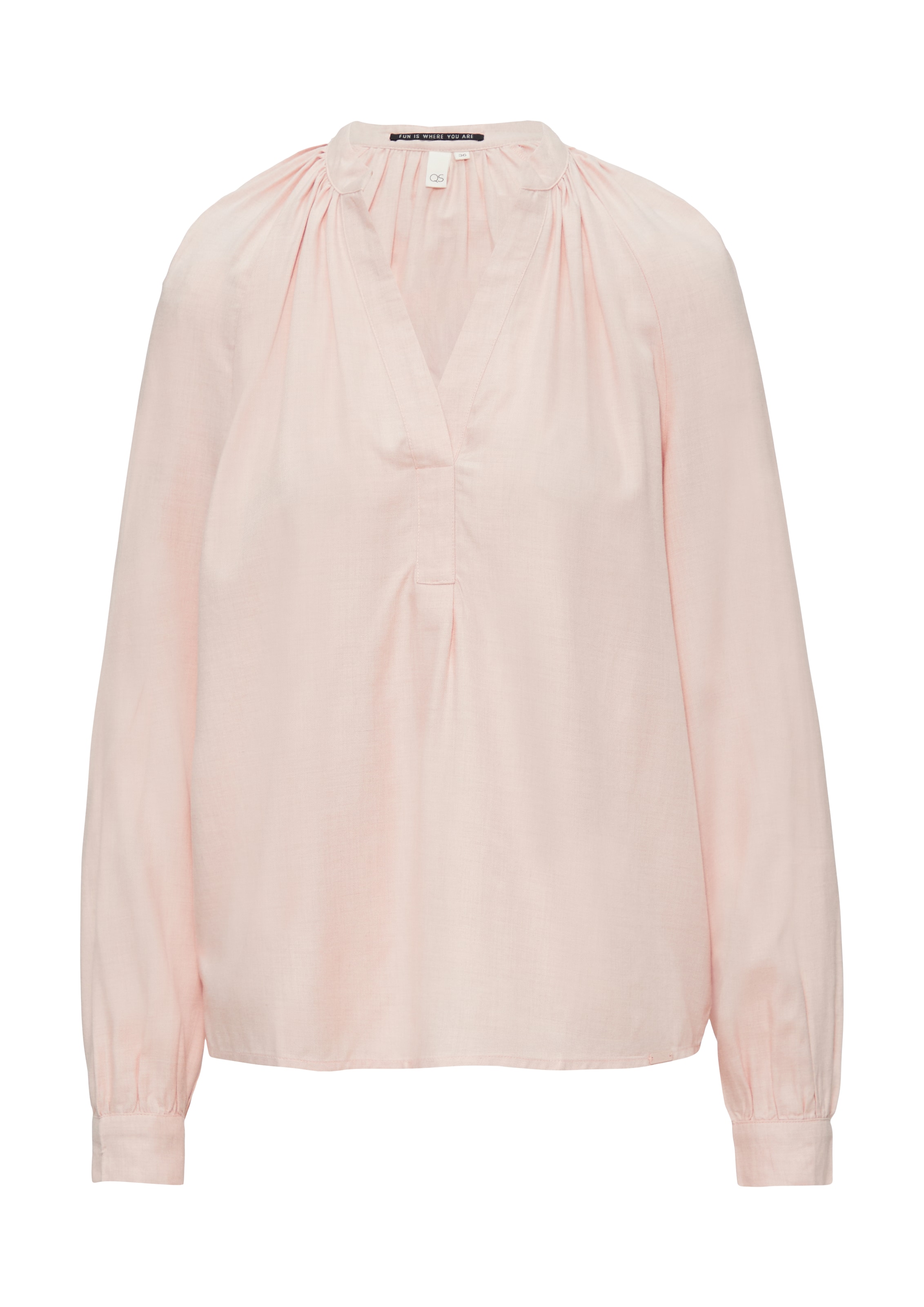 QS Blouse in Roze: voorkant