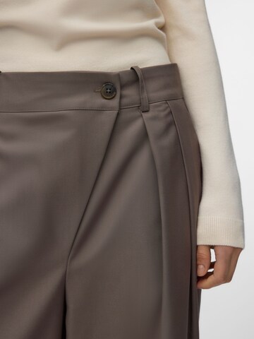 Wide Leg Pantalon à pince 'AWElsie' VERO MODA en marron