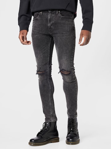 LEVI'S ® Skinny Jeans '519 Ext Skinny Hi Ballb' i svart: framsida