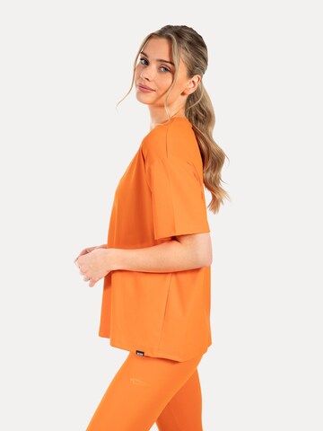 Smilodox Damen T-Shirt Oversize in Orange