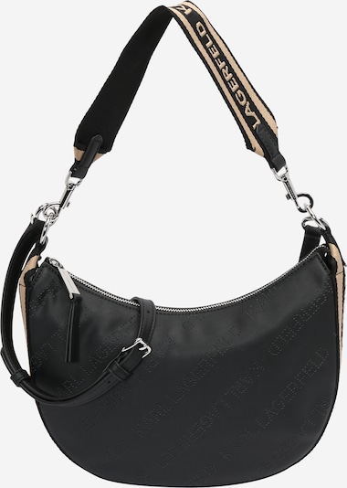 Karl Lagerfeld Наплечная сумка в Бежевый / Черный, Обзор товара