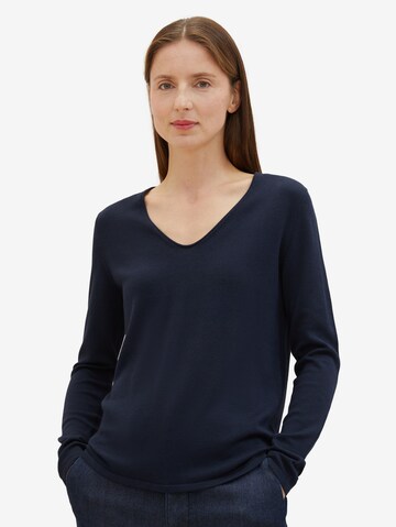 TOM TAILOR Sweater in Blue: front