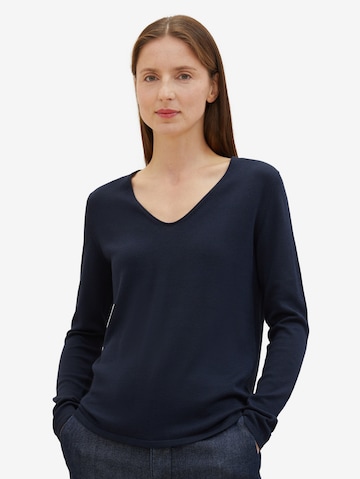 TOM TAILOR Sweater in Blue: front