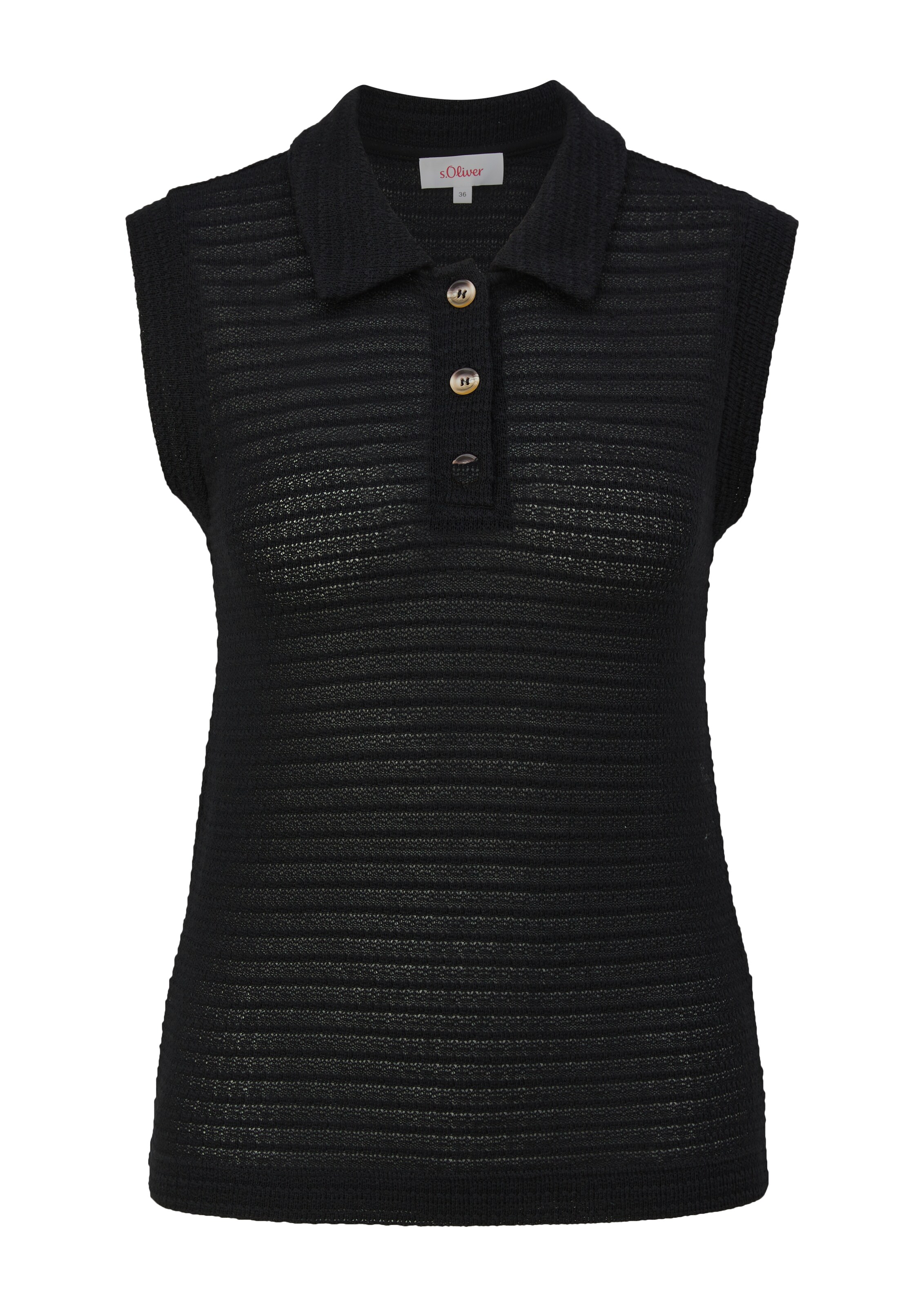 s.Oliver Top in Zwart: voorkant