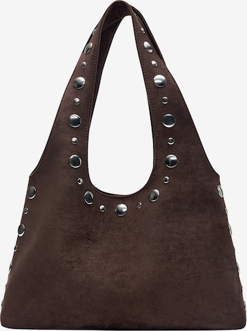 Pull&BearShopper torba - smeđa boja: prednji dio