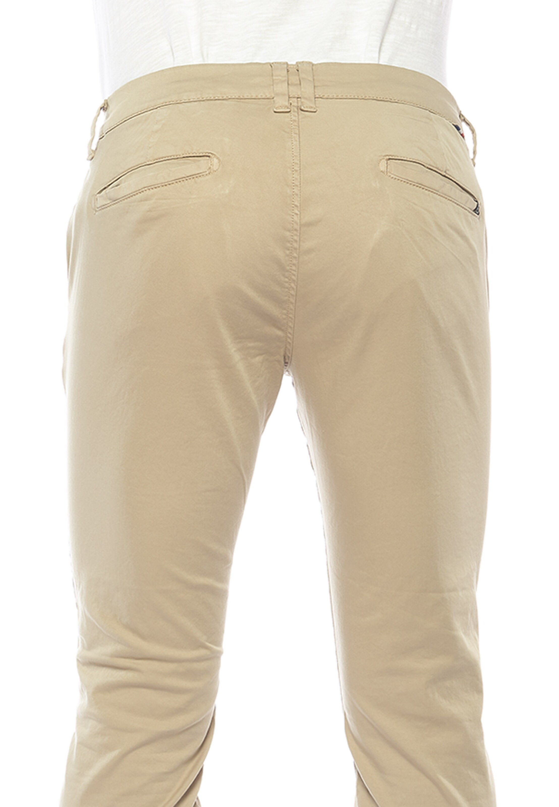 Coupe slim Pantalon chino 'JAS3' Le Temps Des Cerises en beige