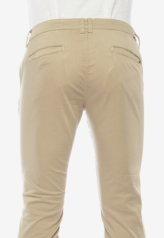 Le Temps Des Cerises Slimfit Chino 'JAS3' in Beige