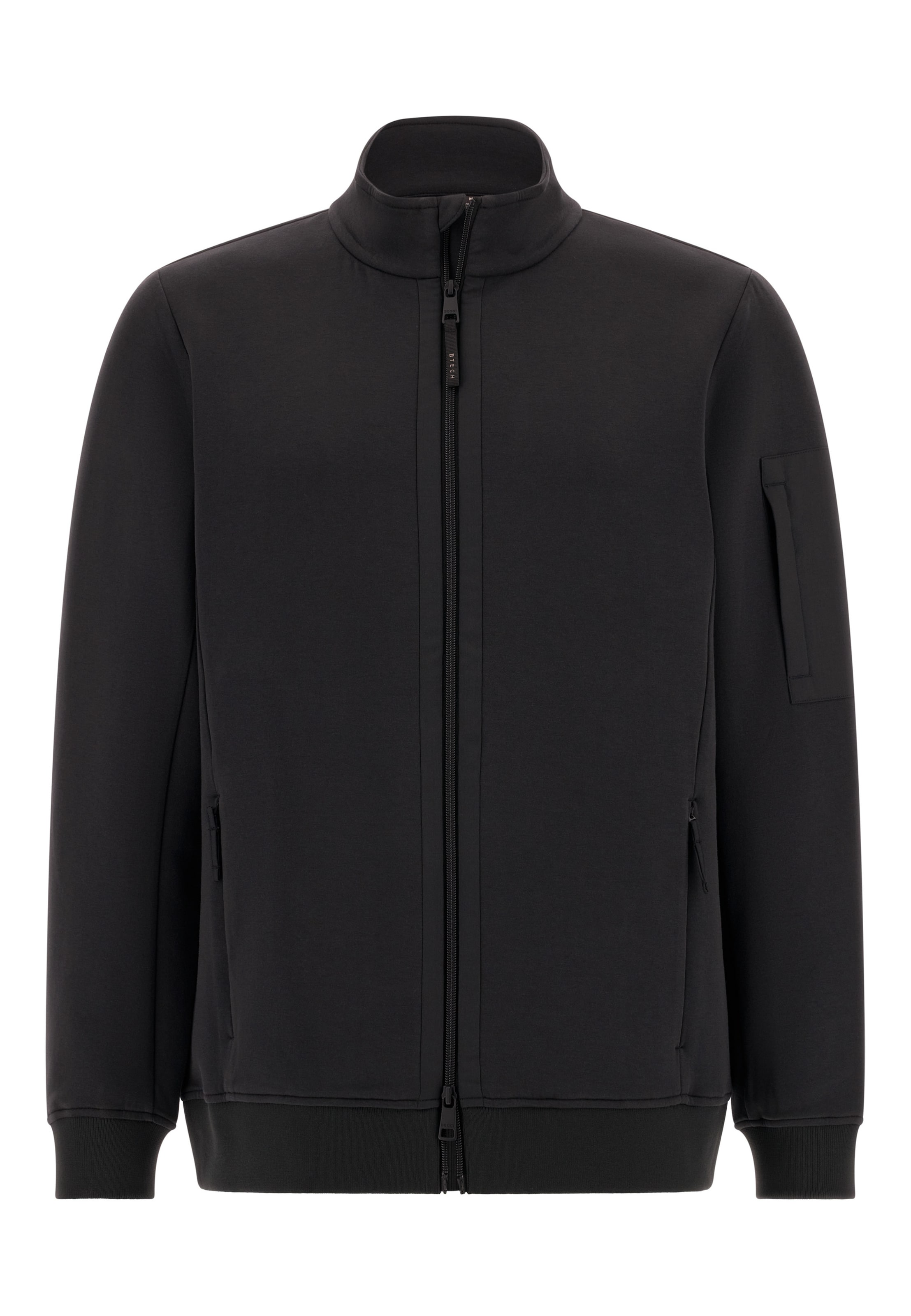 Boggi Milano - Sudadera con cremallera en negro: frente