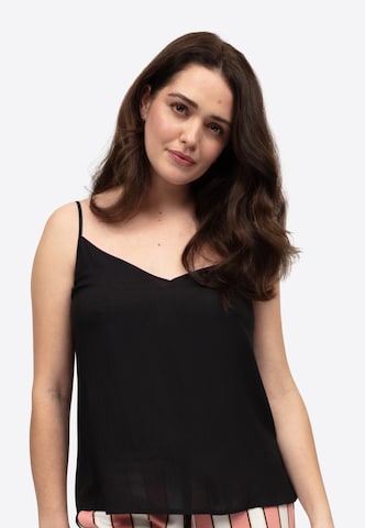Top 'Bonnie Cami' di Cyberjammies in nero: frontale