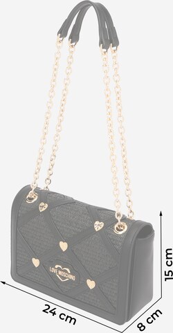 Sac bandoulière Love Moschino en noir