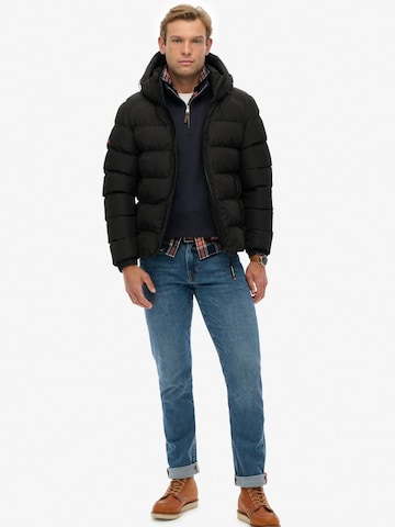 Superdry Winterjas in Zwart