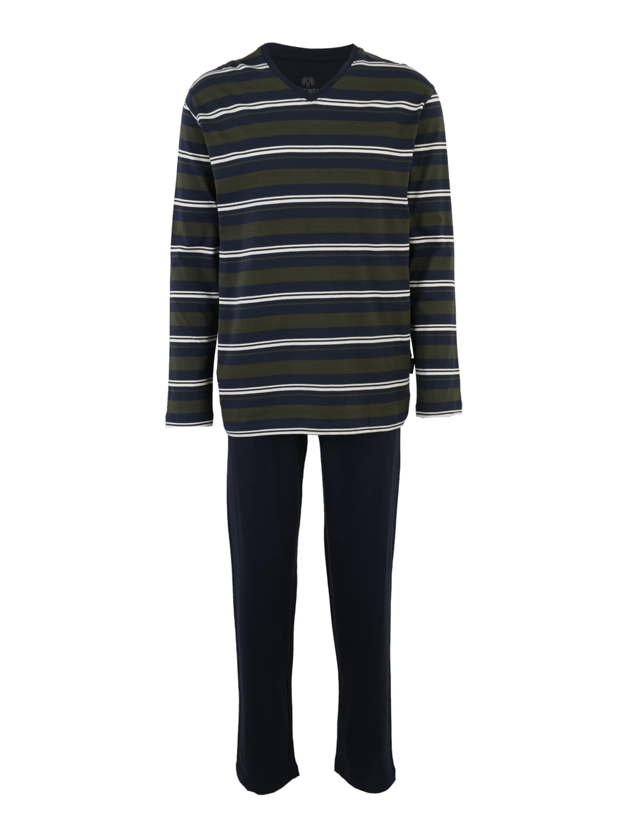 CECEBA Pyjama lang in Blau: Vorderseite