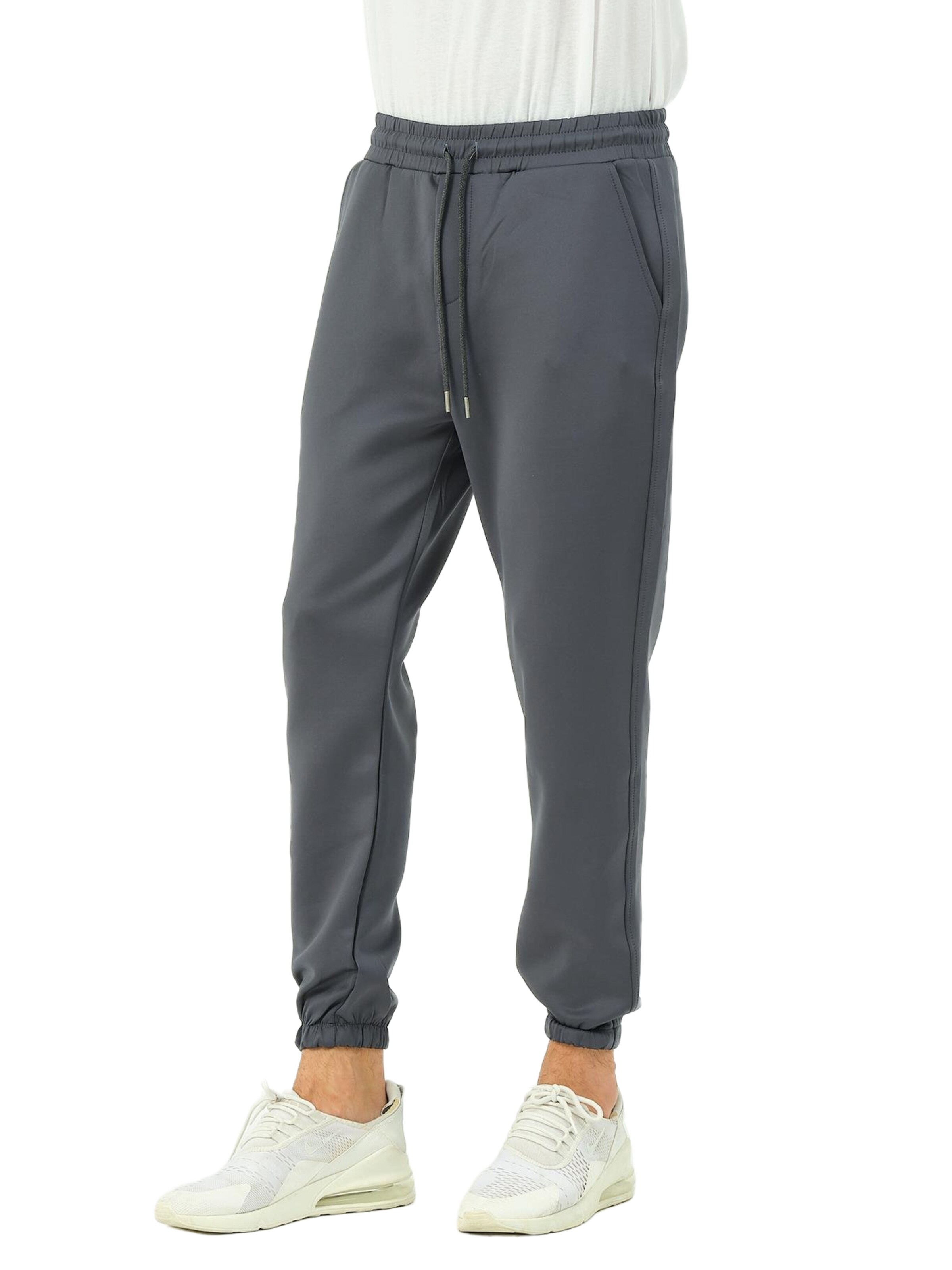 Effilé Pantalon C&City en gris : devant