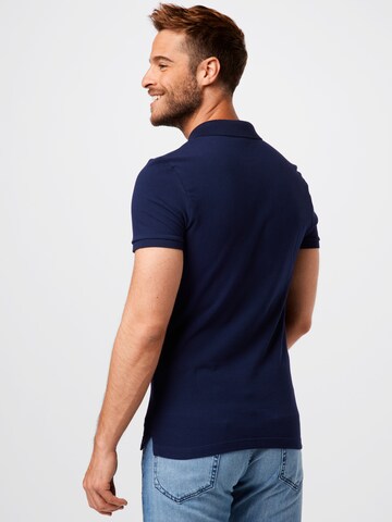 LACOSTE - Ajuste estrecho Camiseta en azul