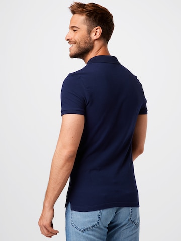 LACOSTE - Ajuste estrecho Camiseta en azul