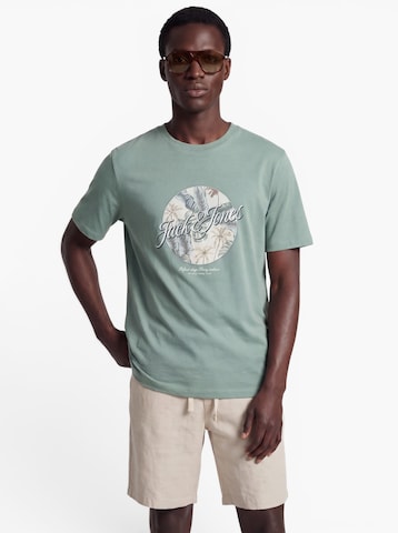 JACK & JONES Футболка 'JJHonolulu' в Зеленый: спереди